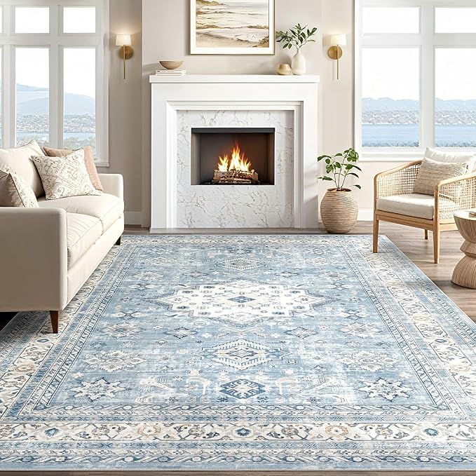 Vintage Living Room Area Rug 6x9 - Image 6