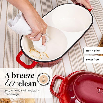 Dutch Oven For Sourdough Bread Baking – Enamelled Cast Iron Bread Loaf Pot – - Image 4