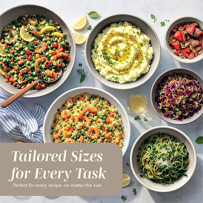 COOK WITH COLOR Mixing Bowls with TPR Lids - Image 5