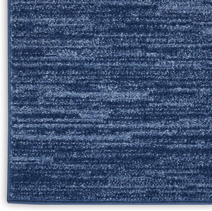 Nourison Home Nourison Essentials Navy Blue 2'2" x 7'6" Area Rug - Image 6