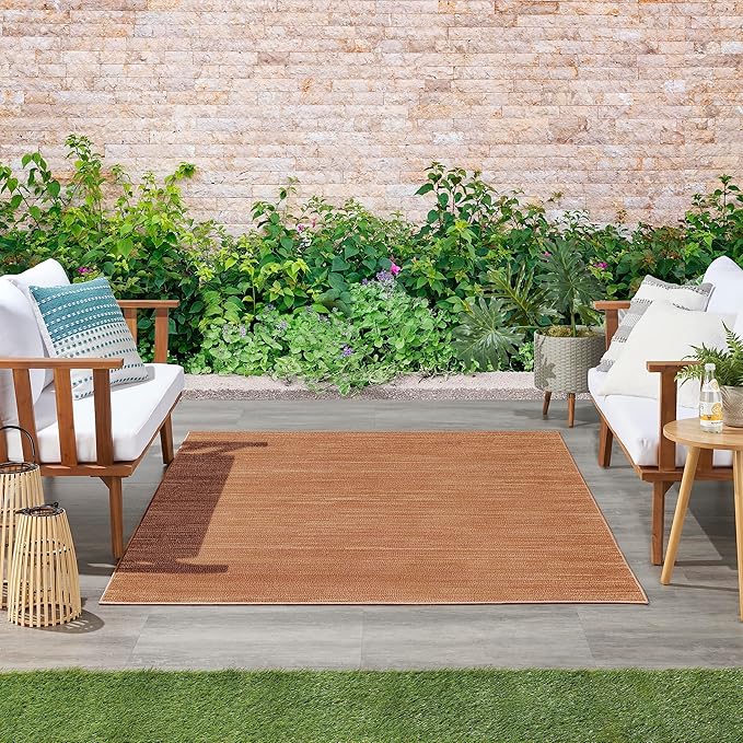 Nourison Home Nourison Essentials Rust 4' x 6' Area Rug - Image 4