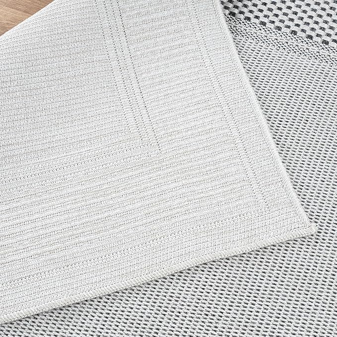 CAMILSON Easy Jute Rug 9x12, Indoor Outdoor Off-White Color Fiber Area Rugs - Image 7