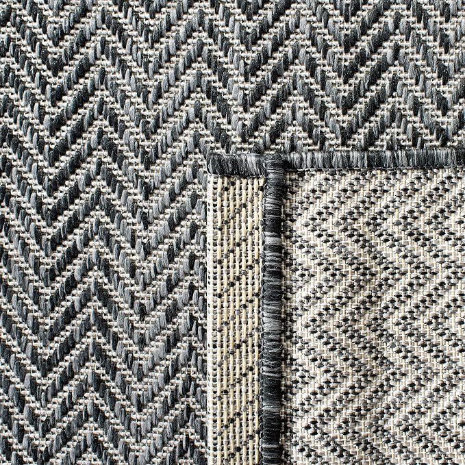 SAFAVIEH Outdoor Square Rug 4' - Image 3