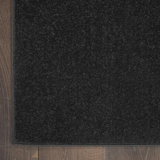 Nourison Home Nourison Essentials Black 6' x 9' Area Rug - Image 6