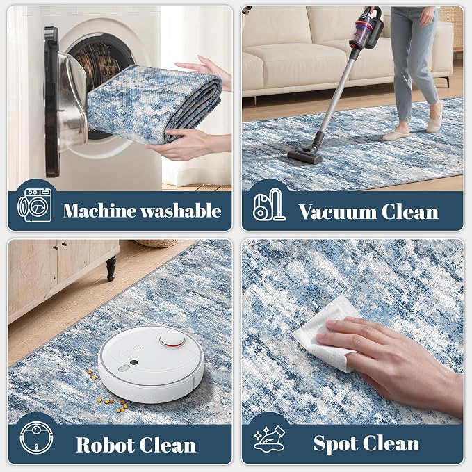 Washable Carpet Runners for Hallway 12ft-Non Slip Floor Runners for Dogs - Image 6