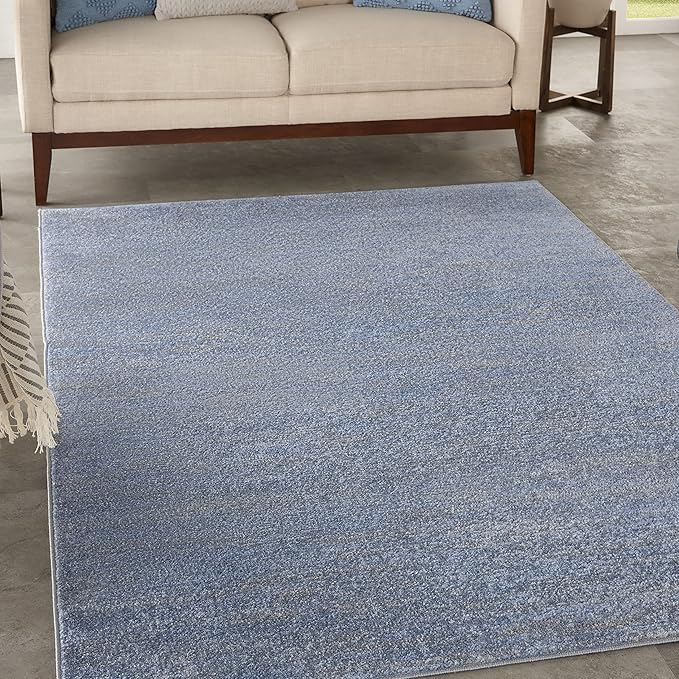 Nourison Home Nourison Essentials Blue Grey 5' x 7' Area Rug by NourisonHome