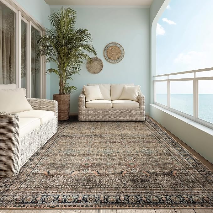 Ruaruarug Washable Area Rug 9x12 - Image 7