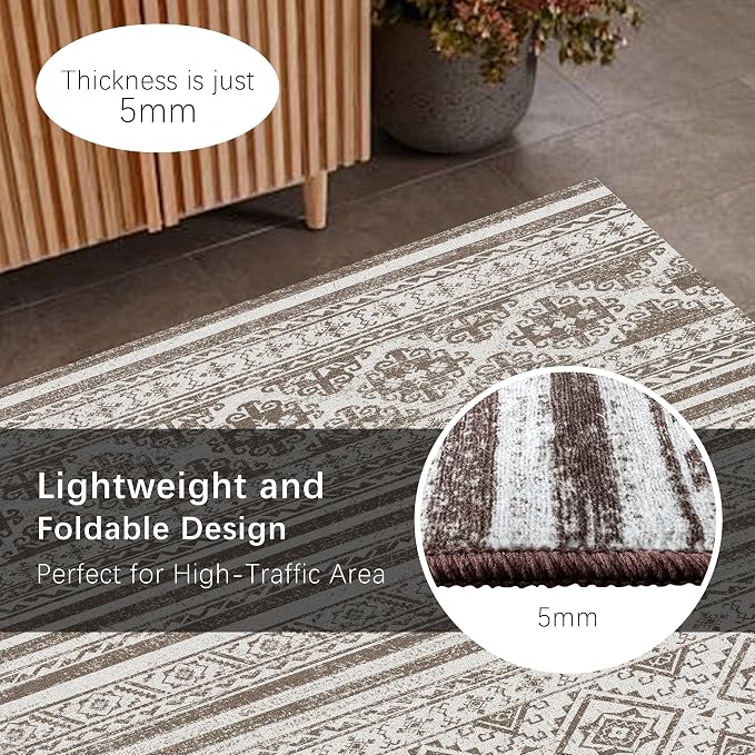 RUGSURE Washable Area Rugs 6' x 9' - Image 5