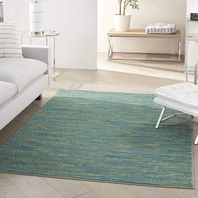 Nourison Home Nourison Essentials Blue Green 5' x 7' Area Rug by NourisonHome