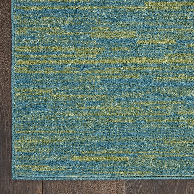Nourison Home Nourison Essentials Blue Green 6' x 9' Area Rug - Image 6
