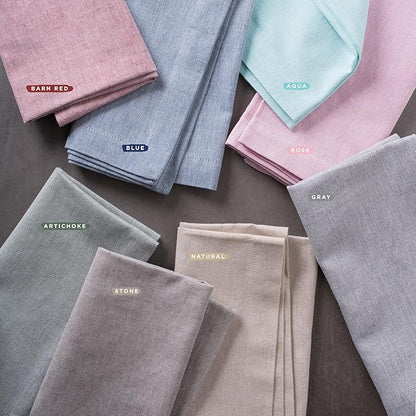 DII 100% Cotton Solid Chambray Kitchen Set, Oven Mitts, 2 Piece - Image 6