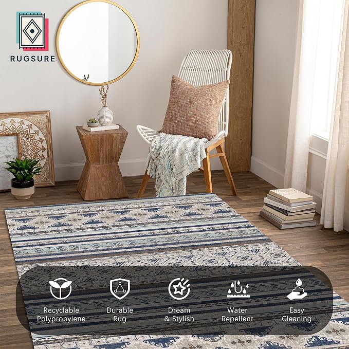RUGSURE Washable Area Rugs 8' x 10' - Image 4