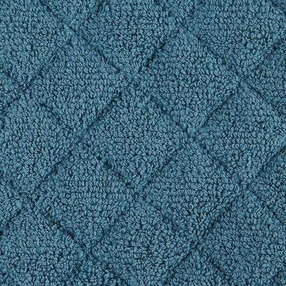DII Basic Terry Collection 100% Cotton Quilted, Oven Mitt, Storm Blue, 2 Piece - Image 2