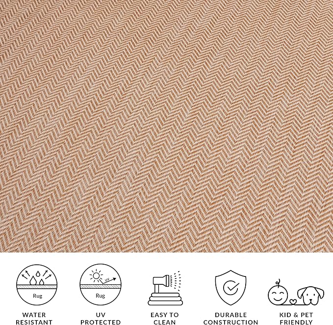 SAFAVIEH Outdoor Square Rug 5'3" - Image 9