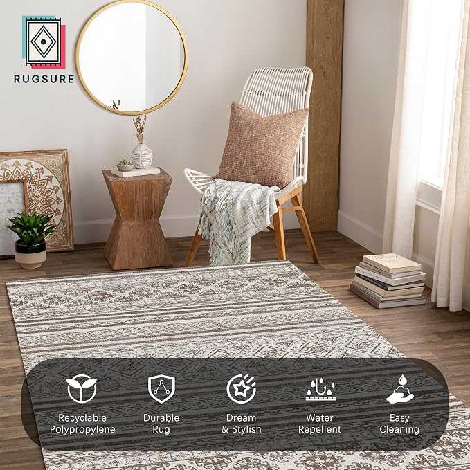 RUGSURE Washable Area Rugs 6' x 9' - Image 4