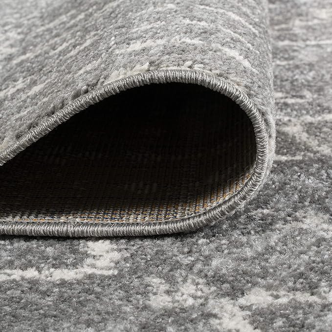 JONATHAN Y Boho Vintage Diamond Gray/Ivory Indoor Area Rug 12X18 ft, Moroccan - Image 4