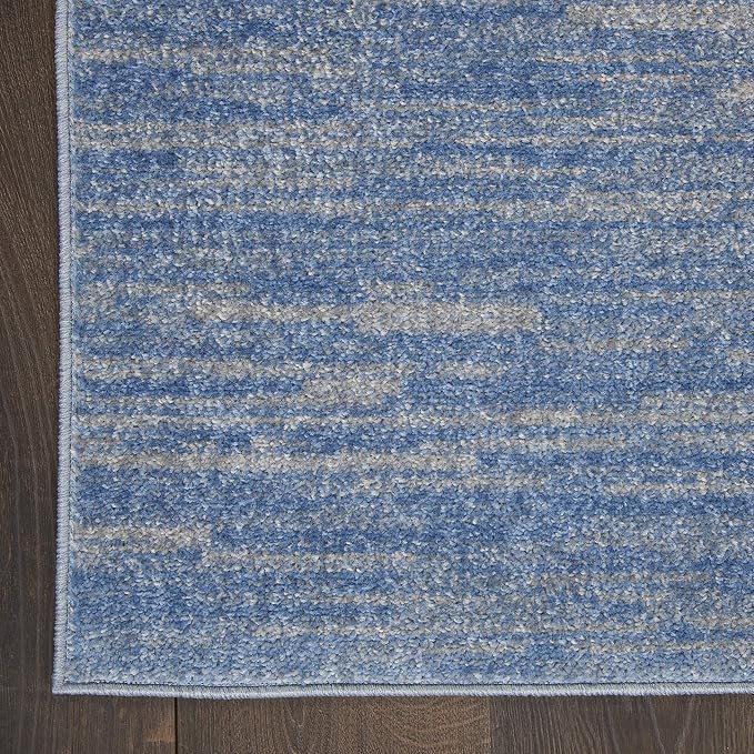 Nourison Home Nourison Essentials Blue Grey 2'2" x 18' Area Rug - Image 5