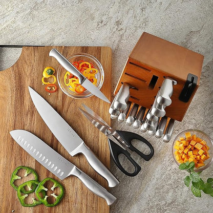 McCook® Kitchen Knife Sets, German Stainless Steel Knives Block Set - Image 8