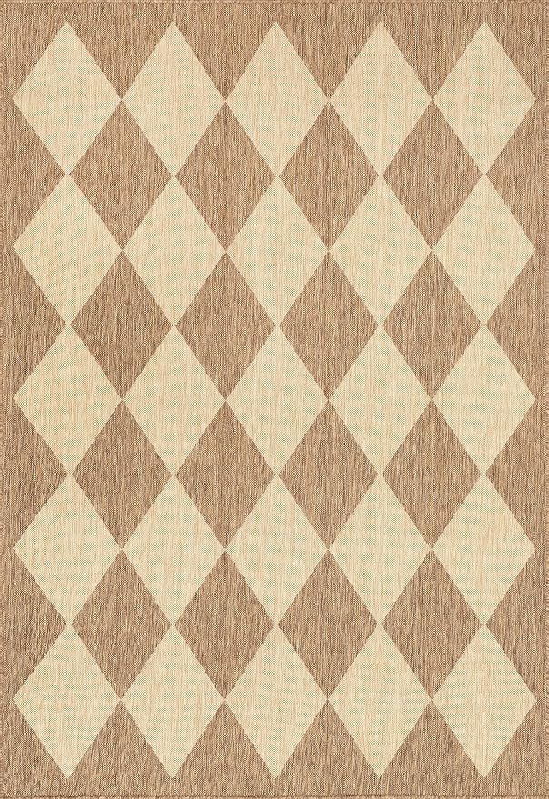 nuLOOM Outdoor Performance Collection Sabina Brown/Ivory, High Traffic - Image 3