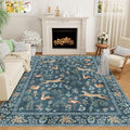 DUKINO 6x9 Rug, Washable Animal Living Room Rug by DUKINO