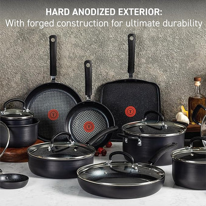 T-fal 28 Piece Set Ultimate Hard Anodized Nonstick Cookware Set - Image 7