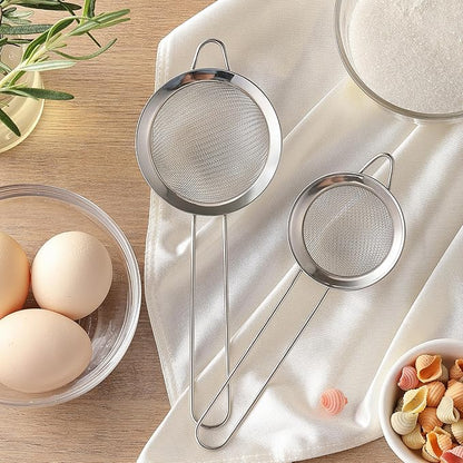2 Pack Fine Mesh Strainers, Mini Stainless Steel Strainer - Image 5