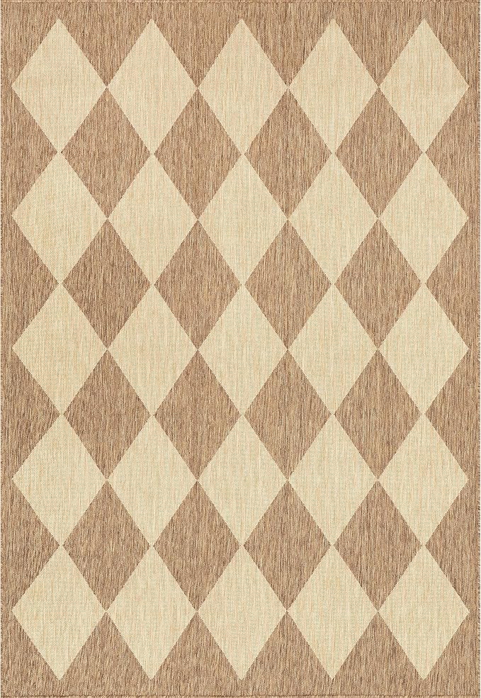 Nuloom Outdoor Performance Collection Sabina Brown/Ivory, Soft and Cozy - Image 6
