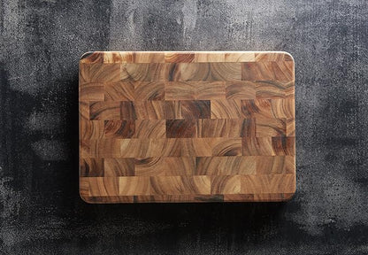 Ironwood Gourmet Large End Grain Prep Station Acacia Wood Cutting Board - Image 4