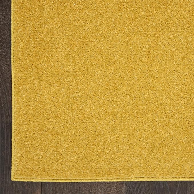Nourison Home Nourison Essentials Yellow 7' x Square Area Rug - Image 6
