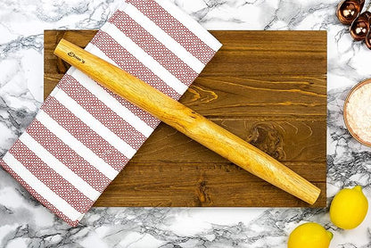 French Rolling Pin – 18 Inch Wooden Dough Roller - Image 2