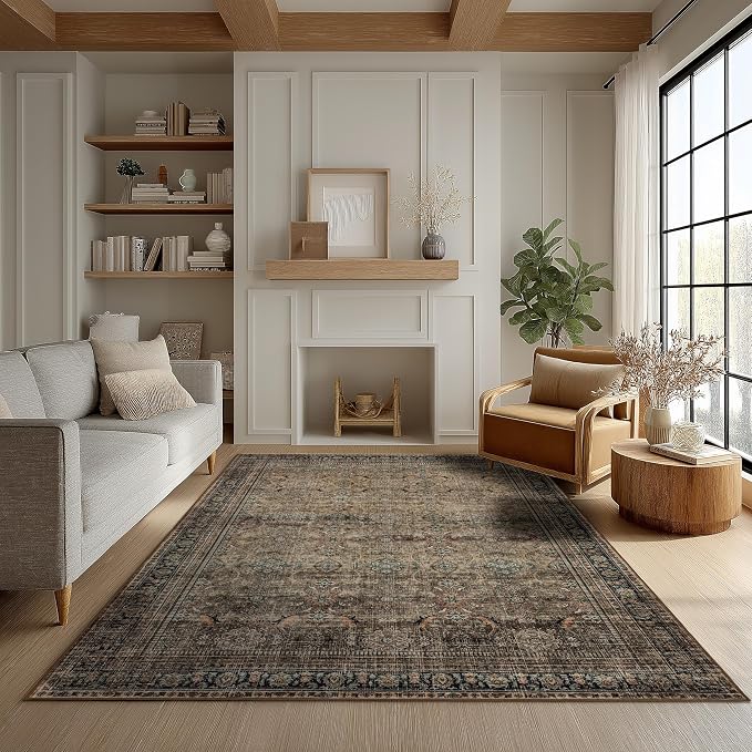Ruaruarug Washable Area Rug 5x7 by Ruaruarug