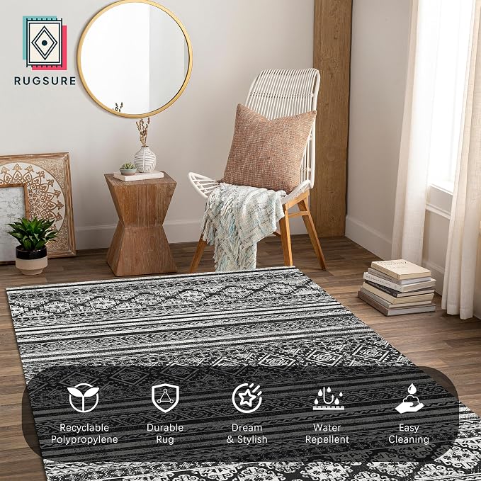 RUGSURE Washable Area Rugs 6' x 9' - Image 4