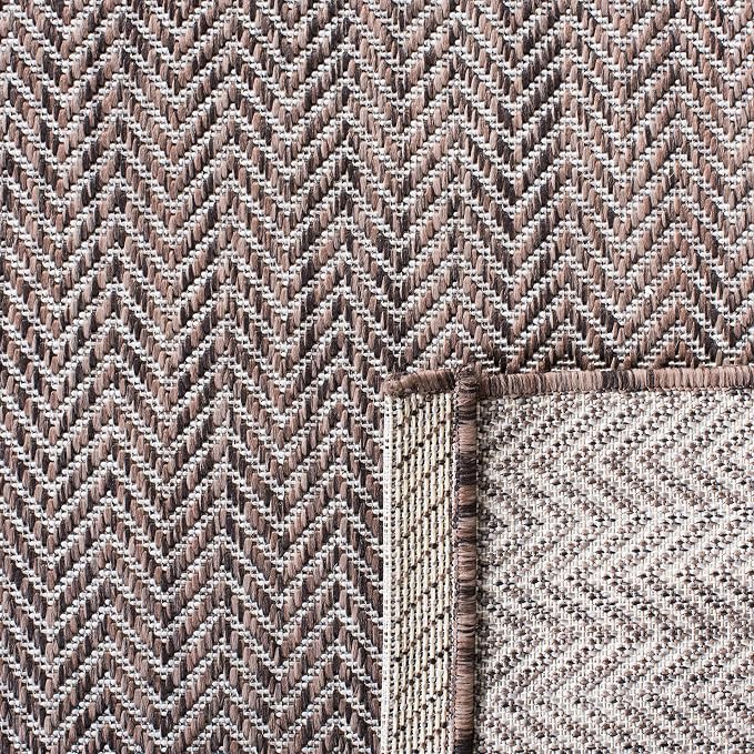 SAFAVIEH Outdoor Square Rug 4' - Image 3