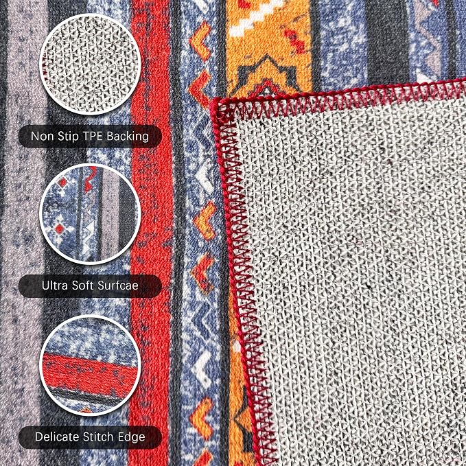 RUGSURE Washable Area Rugs 6' x 9' - Image 6