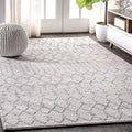 JONATHAN Y Boho Vintage Diamond Cream/Gray Indoor Area Rug 4X6 ft, Moroccan Hype by JONATHANY