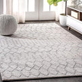 JONATHAN Y Boho Vintage Diamond Cream/Gray Indoor Area Rug 5X8 ft, Moroccan Hype by JONATHANY