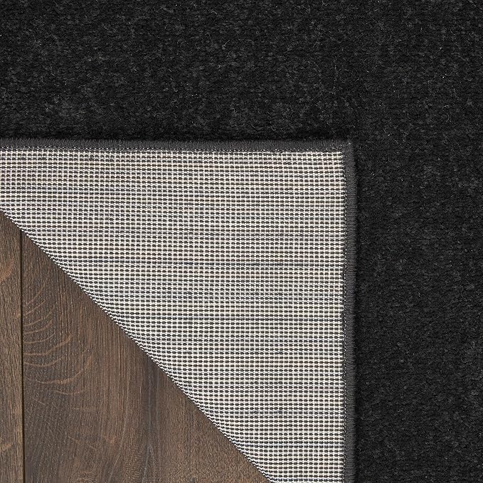 Nourison Home Nourison Essentials Black 2'2" x 7'6" Area Rug - Image 3