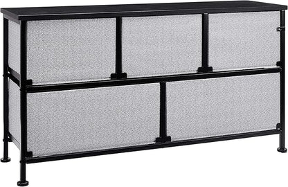 Amazon Basics Extra Wide Fabric 5-Drawer Storage Organizer Unit - Image 5