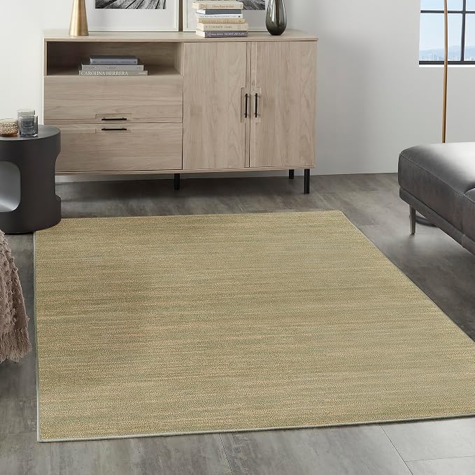 Nourison Home Nourison Essentials Green Gold 5' x 7' Area Rug by NourisonHome