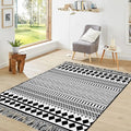 IOHOUZE Black Boho Area Rug by iOhouze