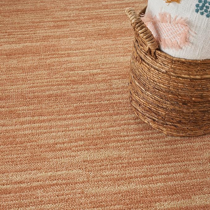 Nourison Home Nourison Essentials Rust 6' x Round Area Rug - Image 6