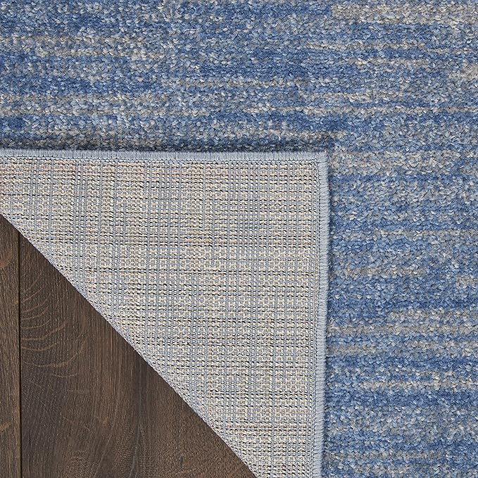 Nourison Home Nourison Essentials Blue Grey 2'2" x 18' Area Rug - Image 8